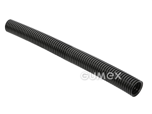 Chránička na kabelové rozvody plastová NORDUC PA 134, 36/42,4mm, IP68, samozhášivá, PA6, -40°C/+125°C, černá